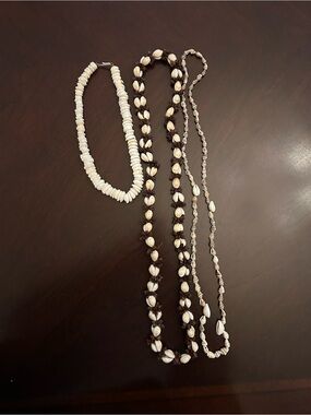 Set of three Shell Necklaces